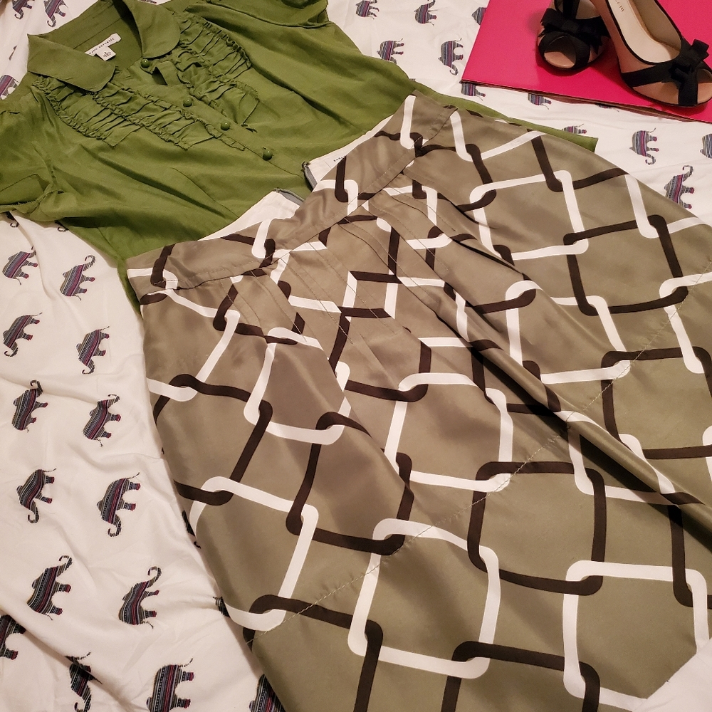 Skirt and blouse sold separately